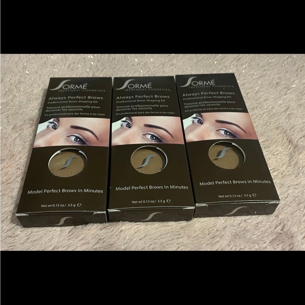 MEDIUM BROWN BRAND NEW Sorme always perfect brows x3